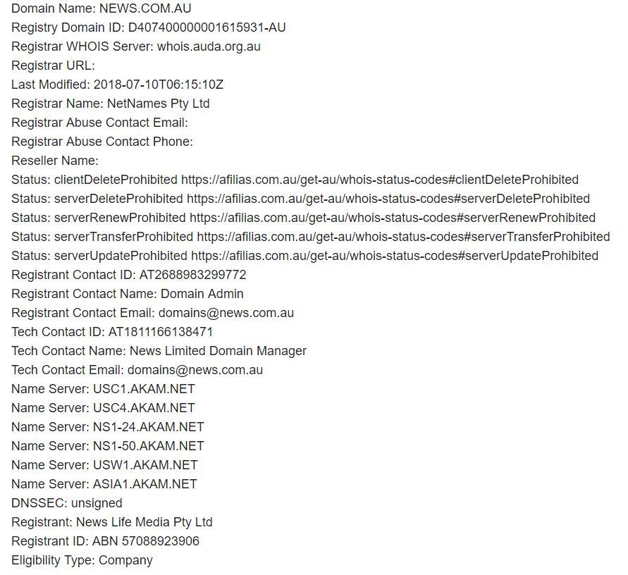 Whois lookup example au JPG Identity Digital AU